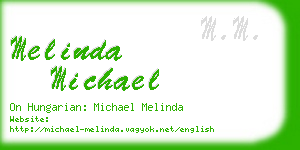 melinda michael business card